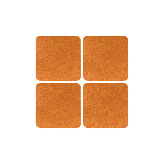 Coaster Square 4 Pack - Firecracker - Pumpkin - TheHans