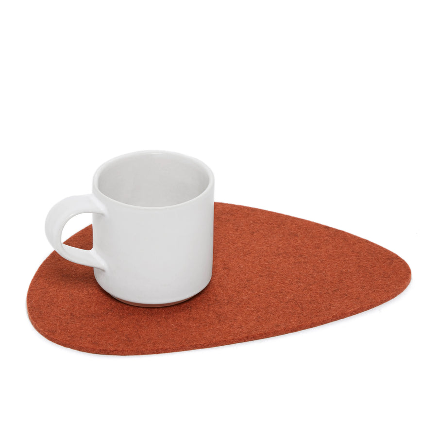 Felt Trivet Stone - Large - Mahogany - TheHans