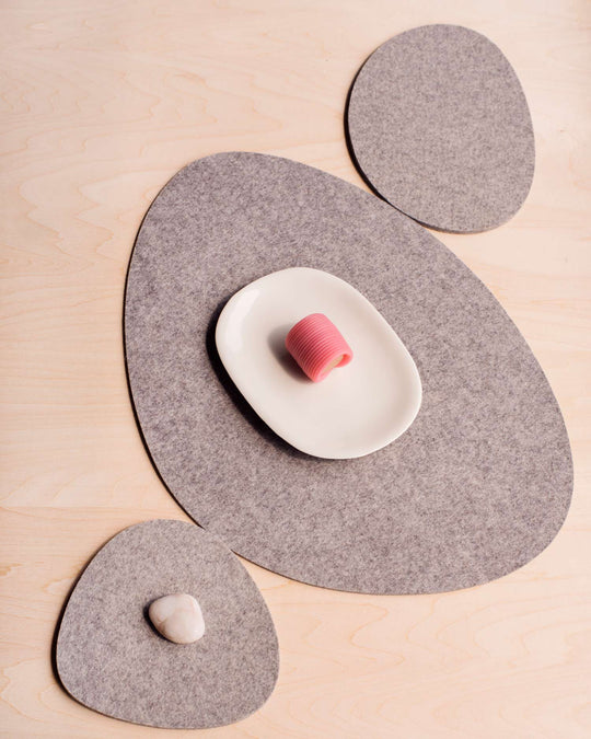 Felt Placemat Stone - Granite - TheHans