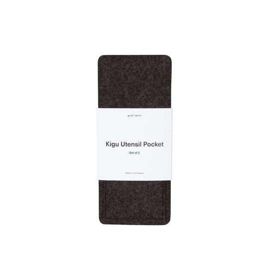 Kigu Utensil Pocket Charcoal - 2 Pack - TheHans