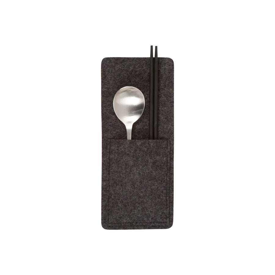 Kigu Utensil Pocket Charcoal - 2 Pack - TheHans