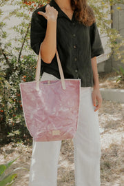 Hana Tote - Serenity Tie Dye Canvas - TheHans