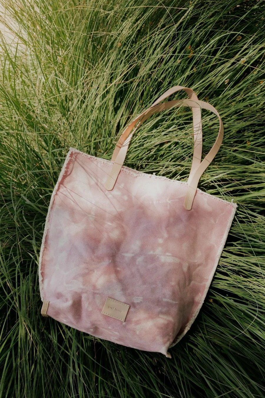 Hana Tote - Serenity Tie Dye Canvas - TheHans