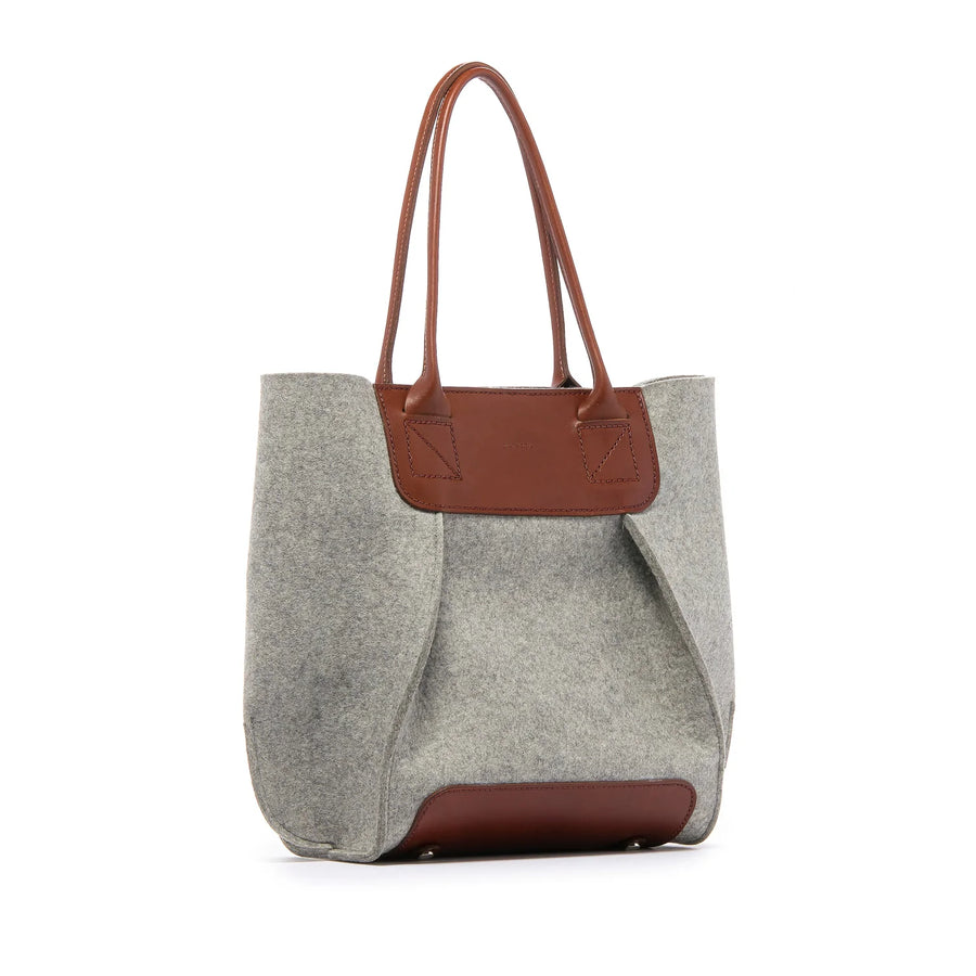 Frankie Petite - Granite Felt, Sienna Leather - TheHans