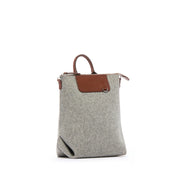 Bedford Backpack Mini Granite Felt, Sienna Leather - TheHans