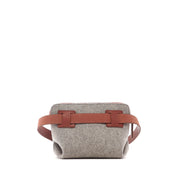 Bedford Belt Bag - Granite Felt, Sienna Leather - TheHans