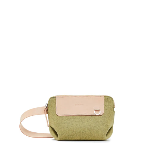 Bedford Belt Bag - Sage Felt, Natural - TheHans