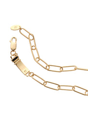 Gold Square Clip Chain Bracelet