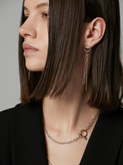 Silver & Gold Multi-Way Stud & Drop Earrings