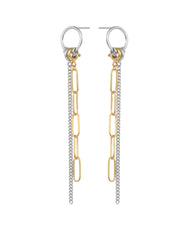 Silver & Gold Multi-Way Stud & Drop Earrings