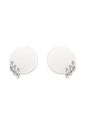 925 Sterling Silver Circling Stud Earrings