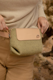 Bedford Belt Bag - Sage Felt, Natural - TheHans