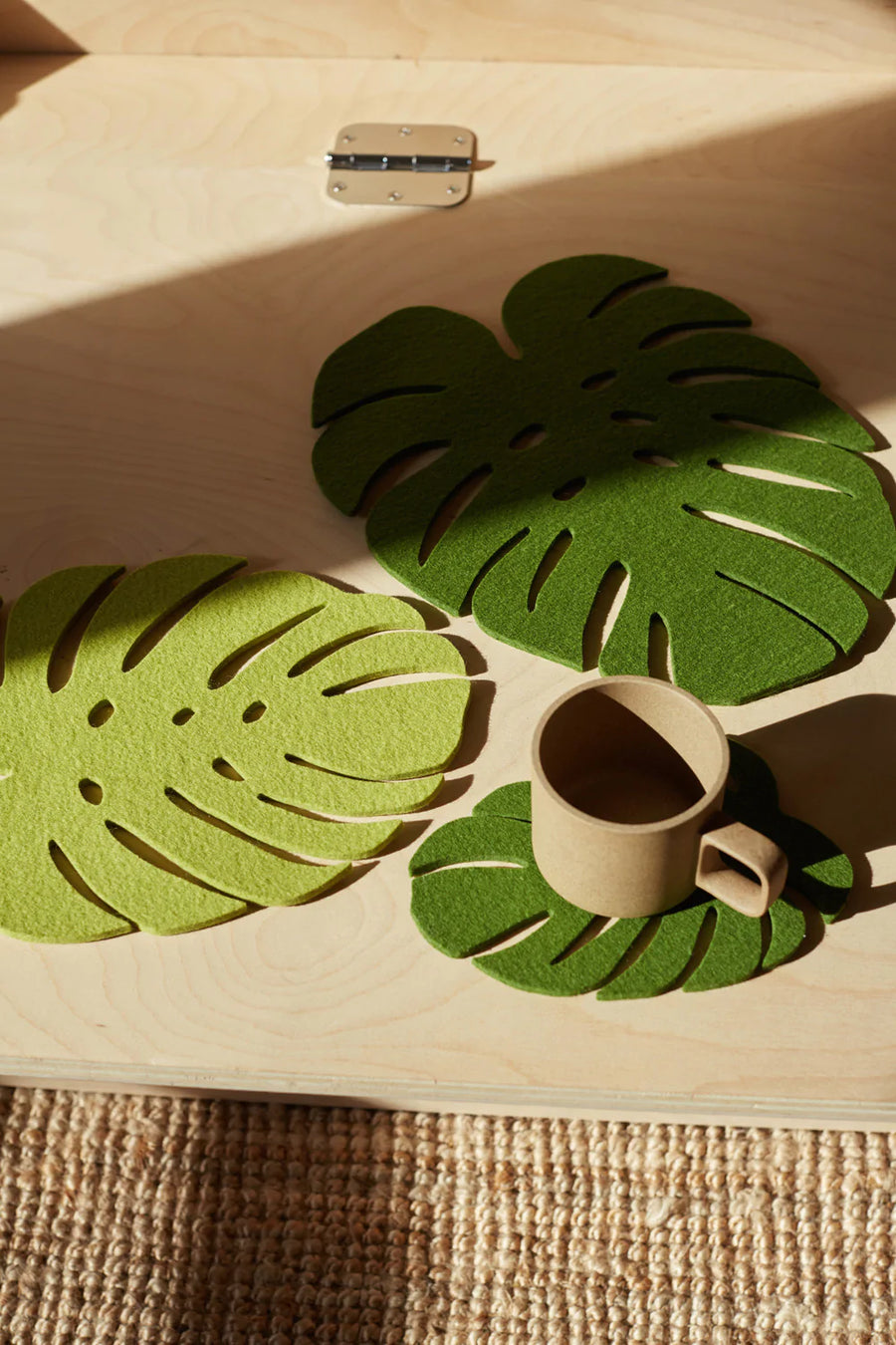 Monstera Leaf Trivet - Small - Loden Green - TheHans